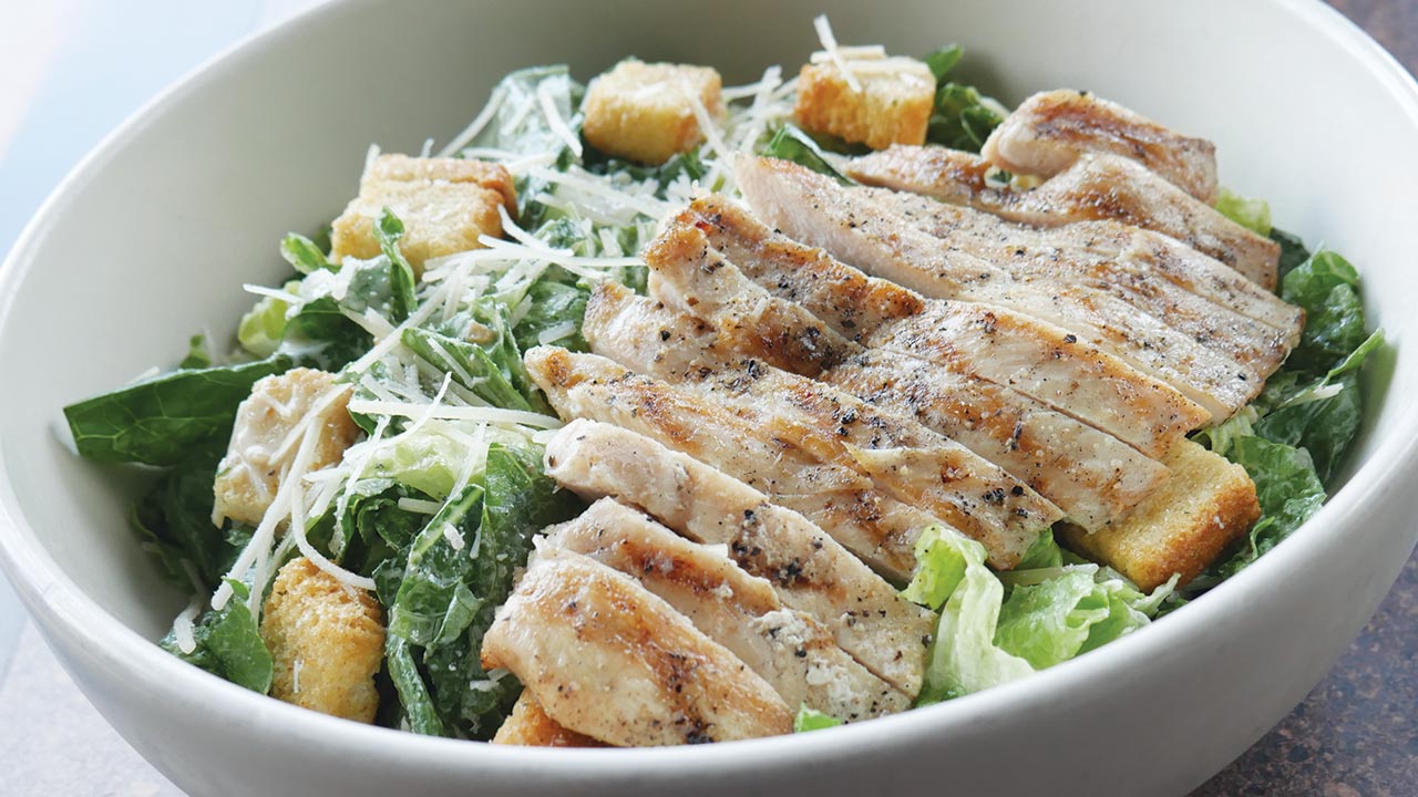 picture of chicken caesar salad