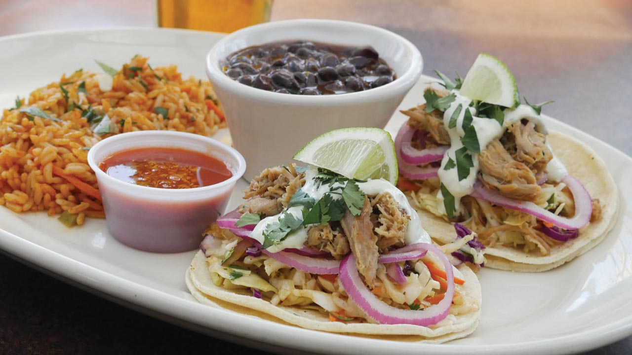 picture of pork carnitas tacos