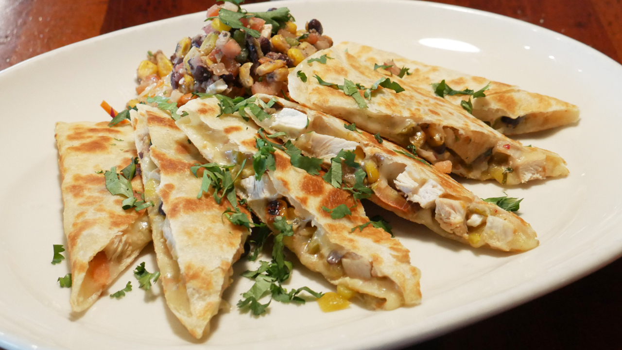 picture of pepper jack chicken quesadilla
